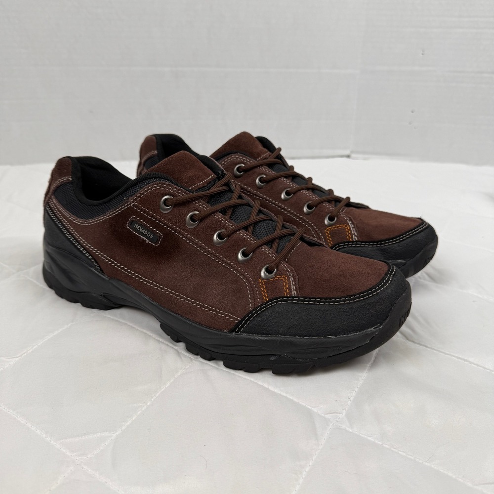 Nevados Men's 12 Brown Suede Leather Rugged Oxford Hiking Trail Shoes